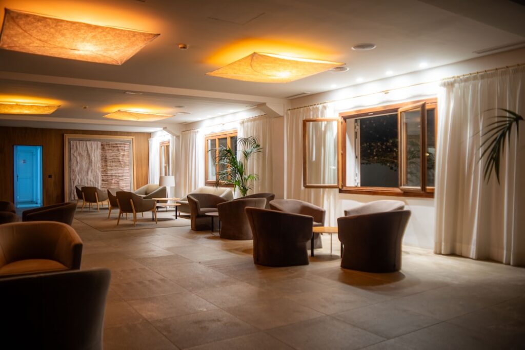 Elegant med spa reception area representing a high-converting med spa Google Ads landing page experience