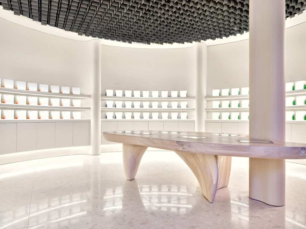 Elegant med spa reception area representing organic vs paid email marketing strategy for med spas