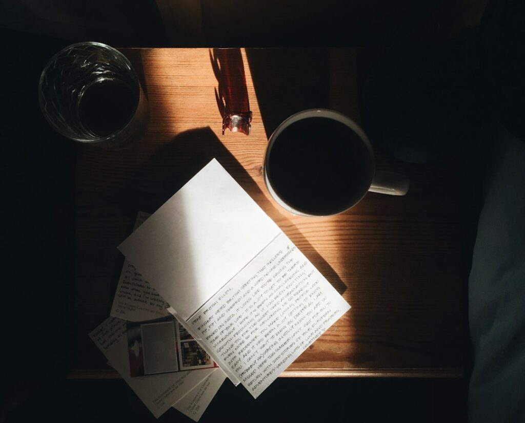 Minimal desk flatlay representing a med spa marketing calendar planning session